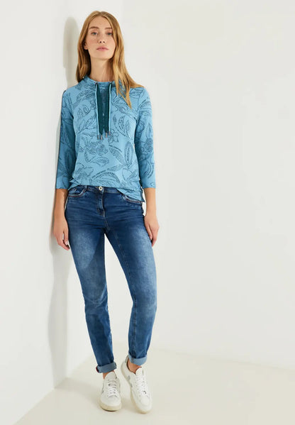 Cecil - High Collared Top - 320338