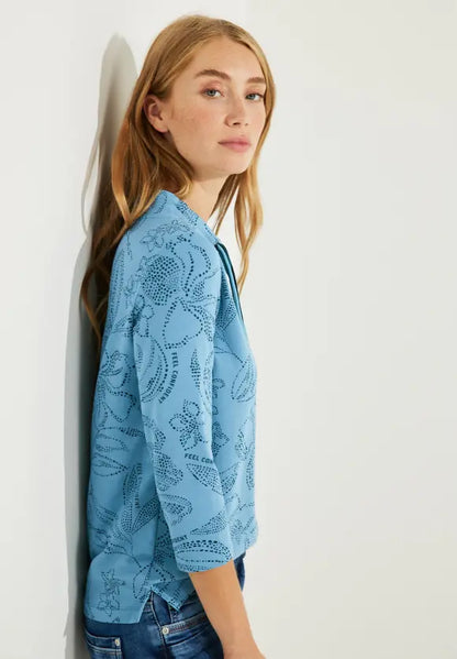 Cecil - High Collared Top - 320338