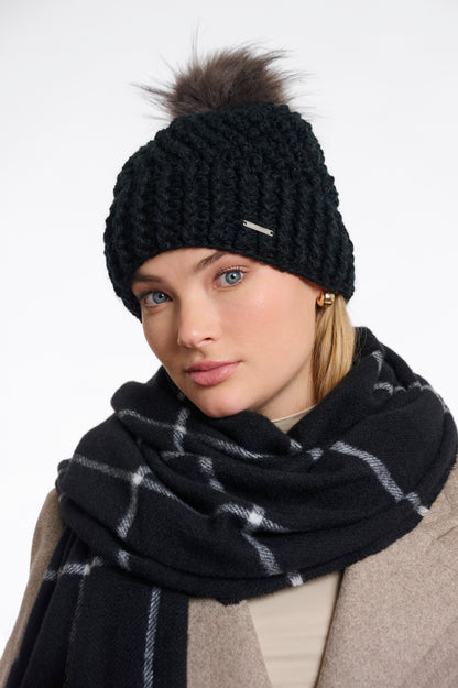 Rino & Pelle - Knitted hat with pompon - R+p Kevina  W6