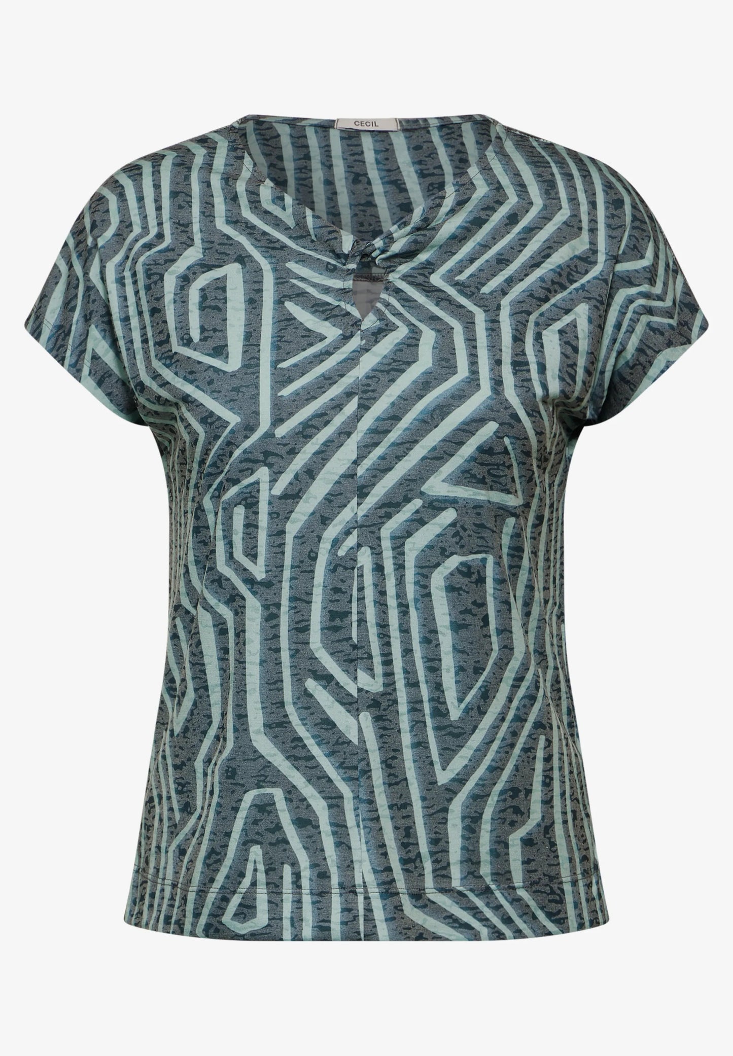 Cecil - Big AOP Burnout T-Shirt - 321756