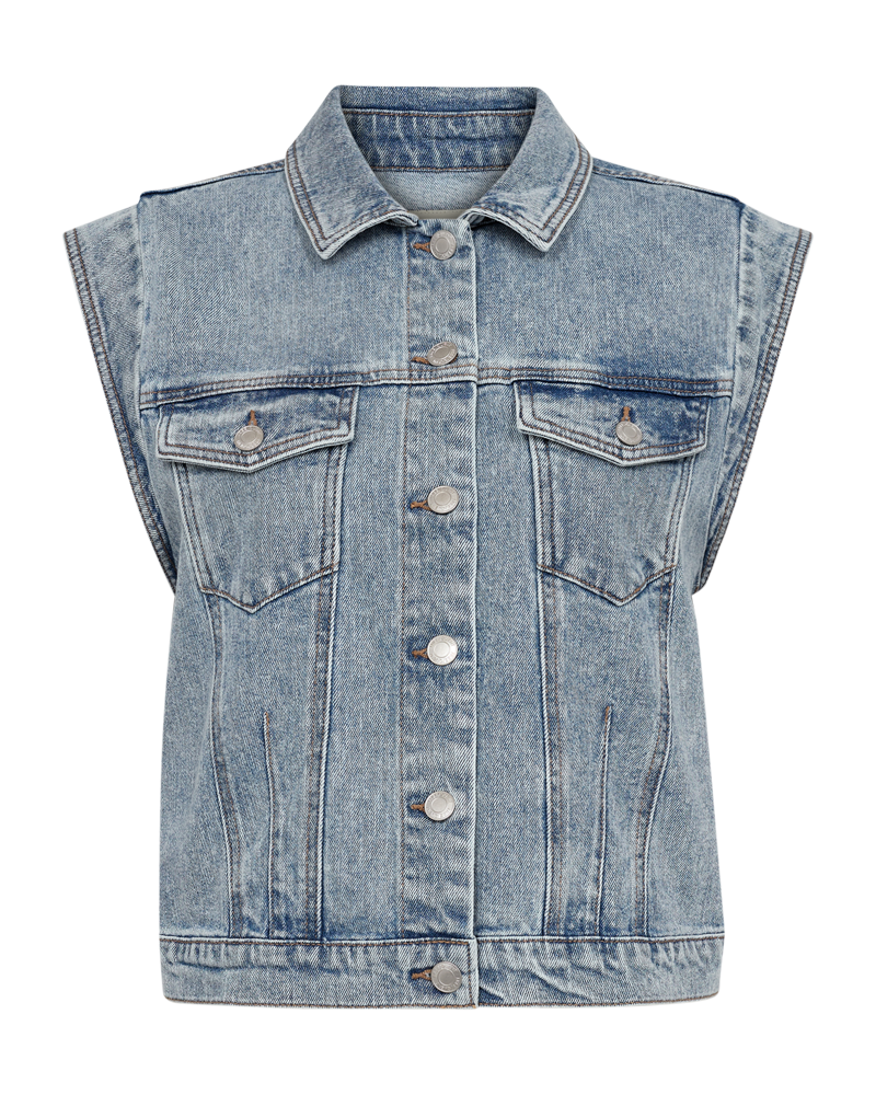 Freequent - Bagger Denim Waistcoat - 204102