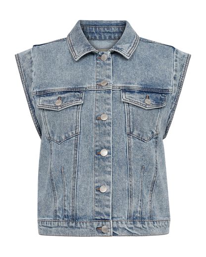 Freequent - Bagger Denim Waistcoat - 204102