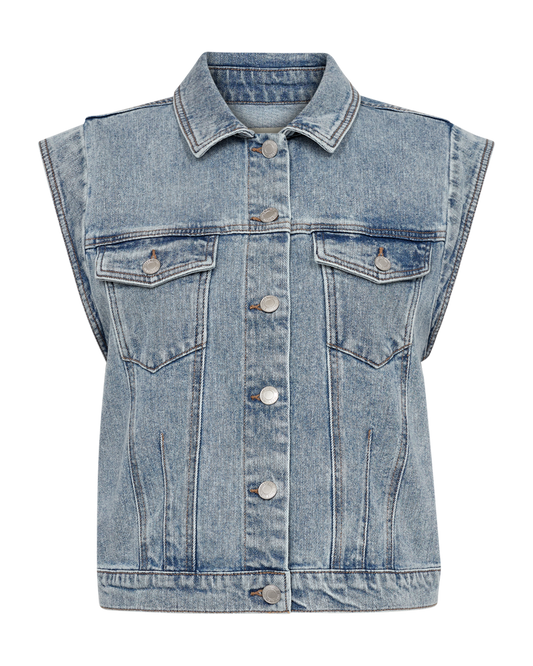 Freequent - Bagger Denim Waistcoat - 204102