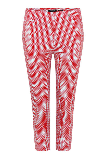 Robell - Printed Crop Trousers - 51636P
