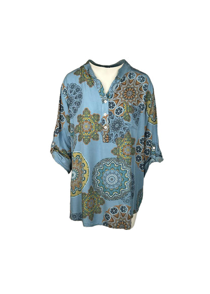 Lipstick - Mosaic Print Blouse - 2252/6