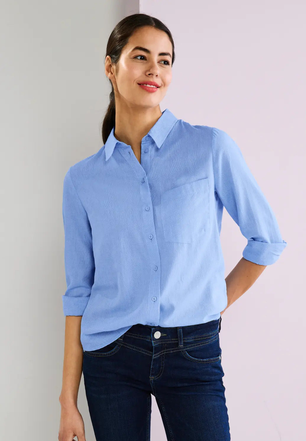 Street One - Structured Office Blouse - 343717