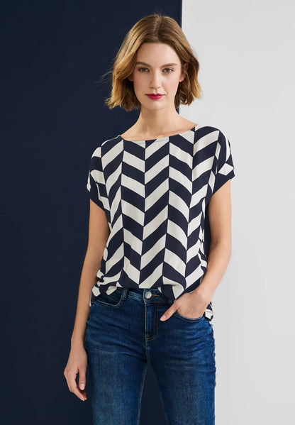 Street One - Graphic Print Top - 319445