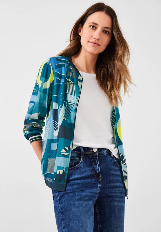 Cecil - Print Blouse Jacket - 343847