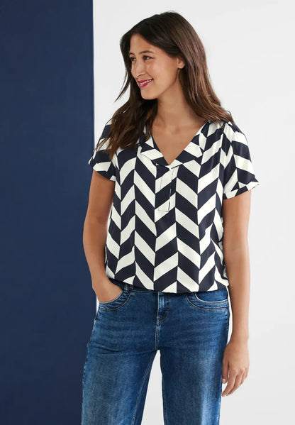 Street One - Printed Shirt Blouse - 343858