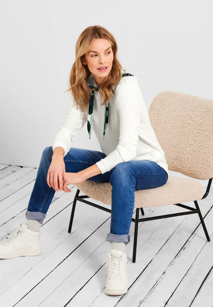 Cecil - Hooded Ottoman Shirt - 319108