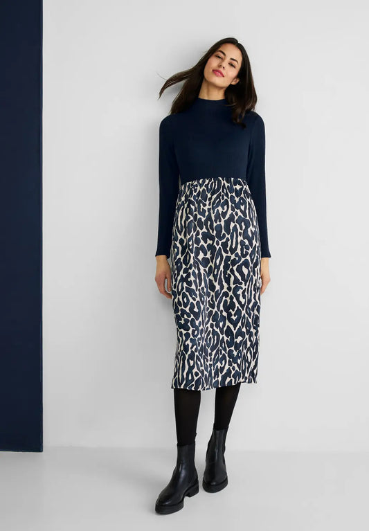 Street One - Mat Mix Midi Dress - 143488