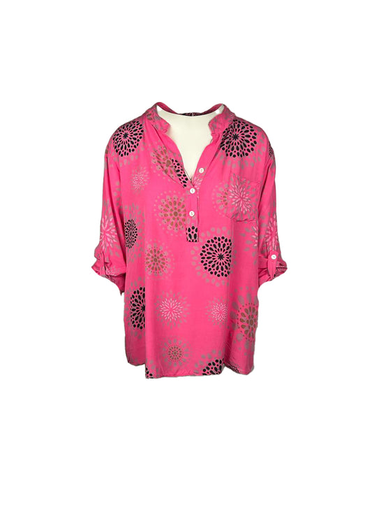 Lipstick - Circle Print Blouse - 8503/8C