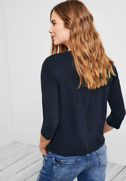 Cecil - Circle Front Print Top - 319111