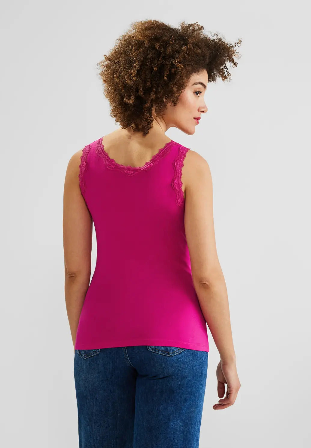 Street One - Top with Lace Tape - 319386