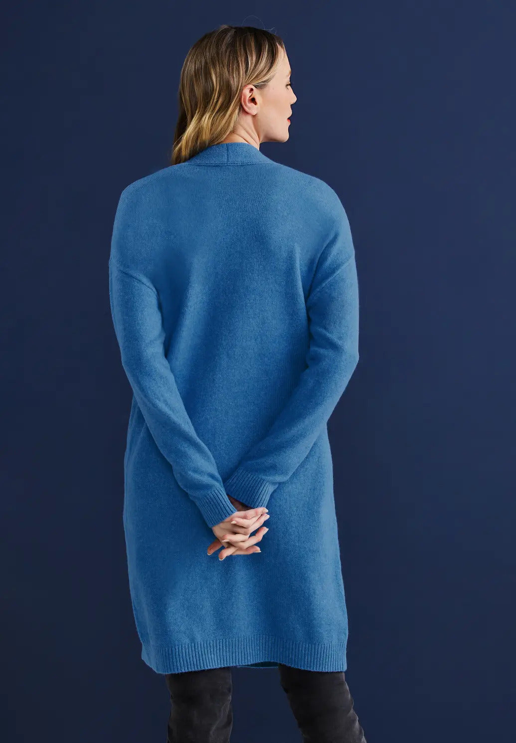 Street One - Long Structured Detailed Cardigan - 253554