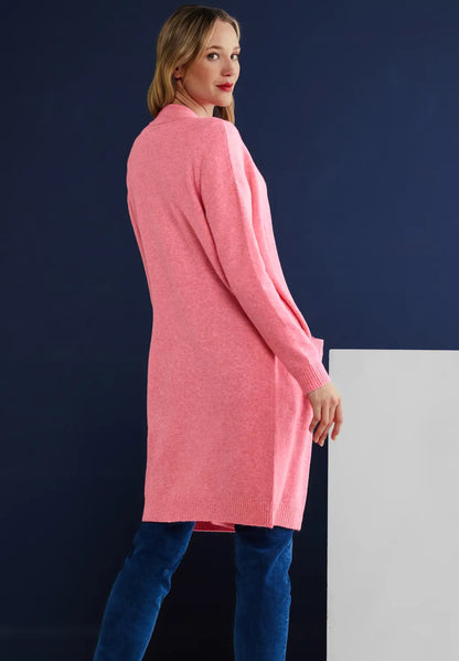 Street One - Long Structured Detailed Cardigan - 253554