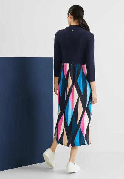 Street One - Mat Mix Midi Dress - 143529