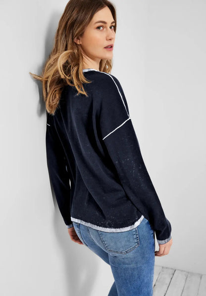 Cecil - Flower Print Jumper - 302292