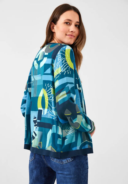 Cecil - Print Blouse Jacket - 343847