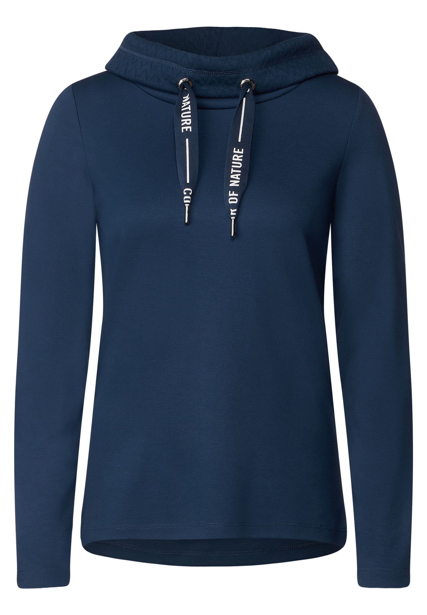 Cecil - Structured Mix Collared Hoody - 318980