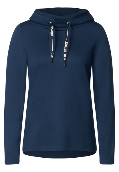 Cecil - Structured Mix Collared Hoody - 318980