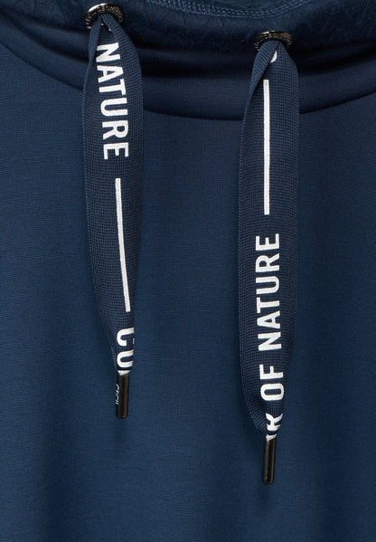 Cecil - Structured Mix Collared Hoody - 318980