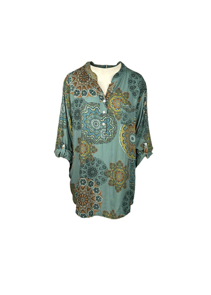 Lipstick - Mosaic Print Blouse - 2252/6