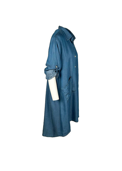 Lipstick - Long Denim A-Line Dress - 5503
