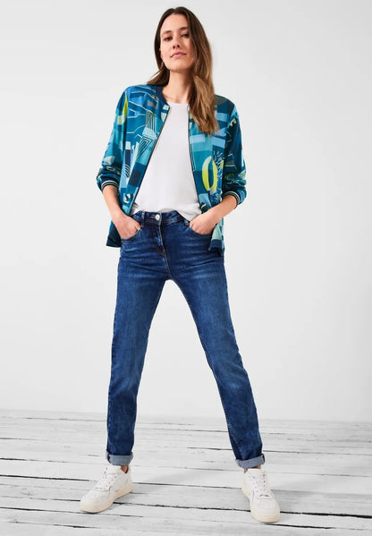 Cecil - Print Blouse Jacket - 343847