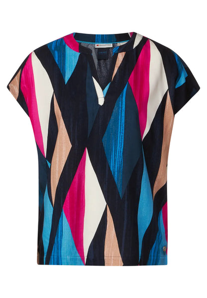 Street One - Shirt Blouse with Splitneck - 343852