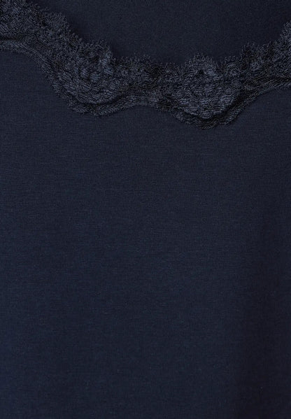 Street One - Top with Lace Tape - 319386