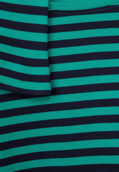 Cecil - Striped Boat-neck Top - 318453S