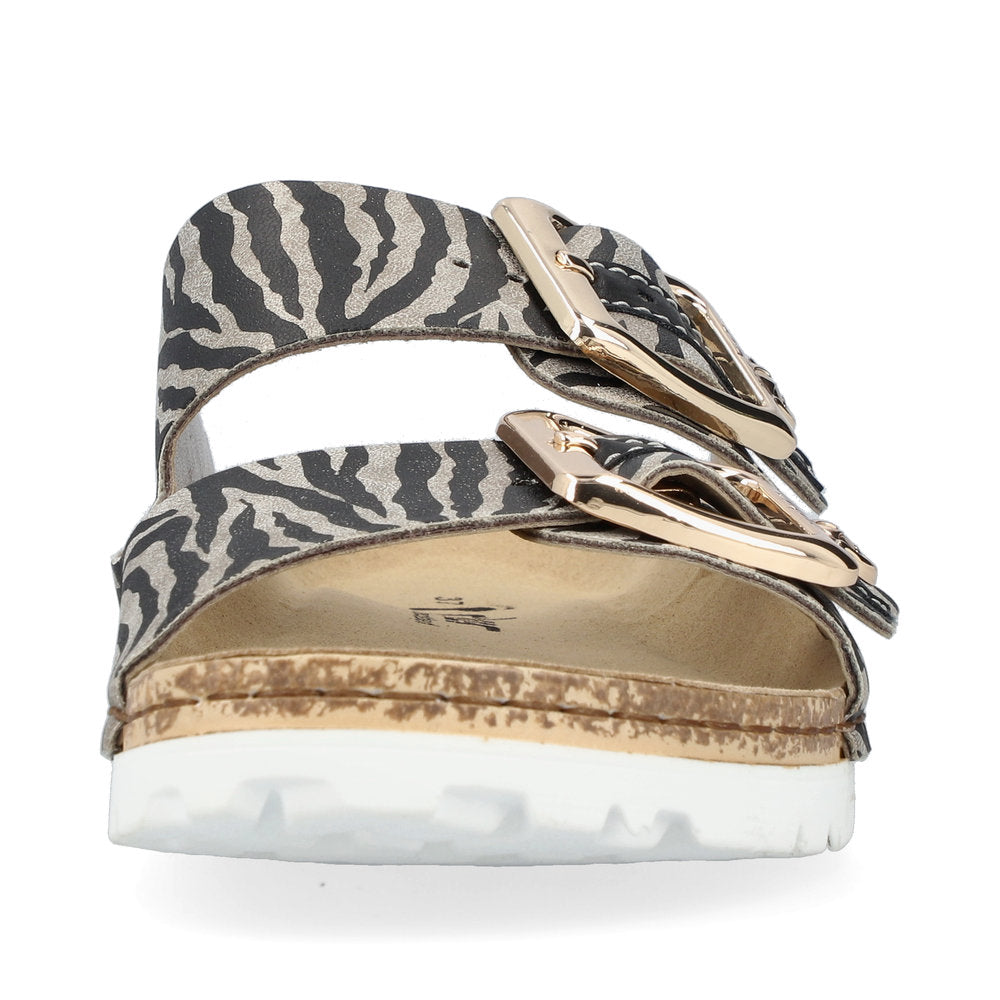 Rieker - Zebra Print Flat Sandal - 69850
