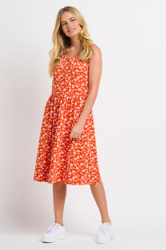 Brakeburn - Floating Floral Sleeveless Dress - 10151