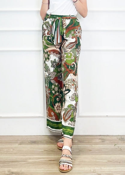 Lipstick - Paisley Print Trousers - 12333YRM