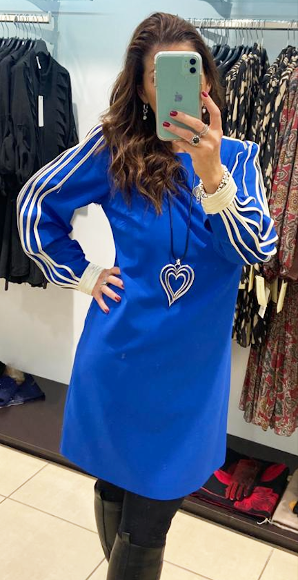 Arggido - Gúna muinchille le píopa - Ríoga-Gorm - 43142