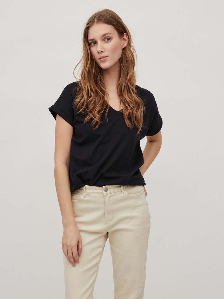 Vila - Dreamers V-Neck T-Shirt - 14083084