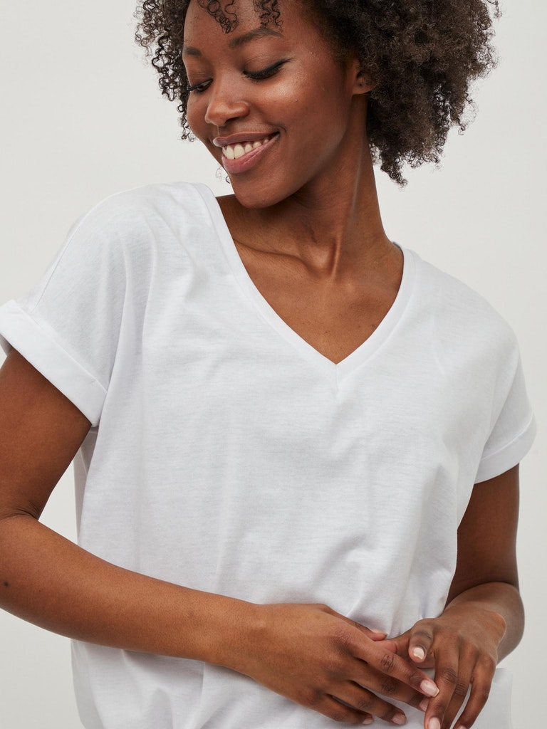 Vila - Dreamers V-Neck T-Shirt - 14083084