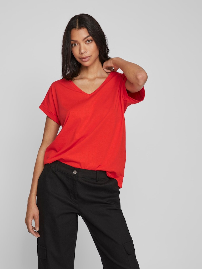 Vila - Dreamers V-Neck T-Shirt - 14083084