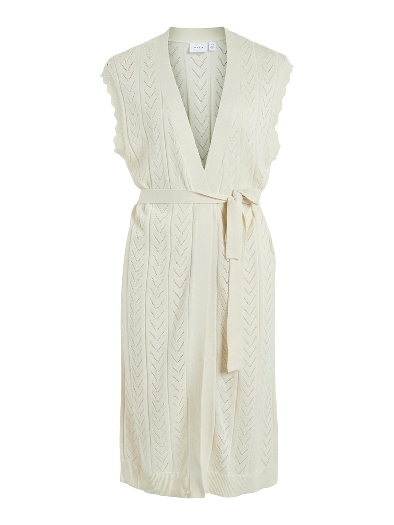 Vila - Shelly Long Sleeveless Knit Vest - 14081483