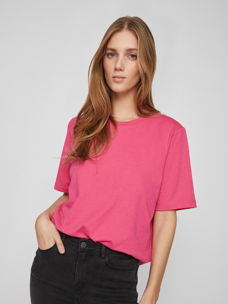 Vila - Dreamers Boxy Shortsleeved Top - 14079551