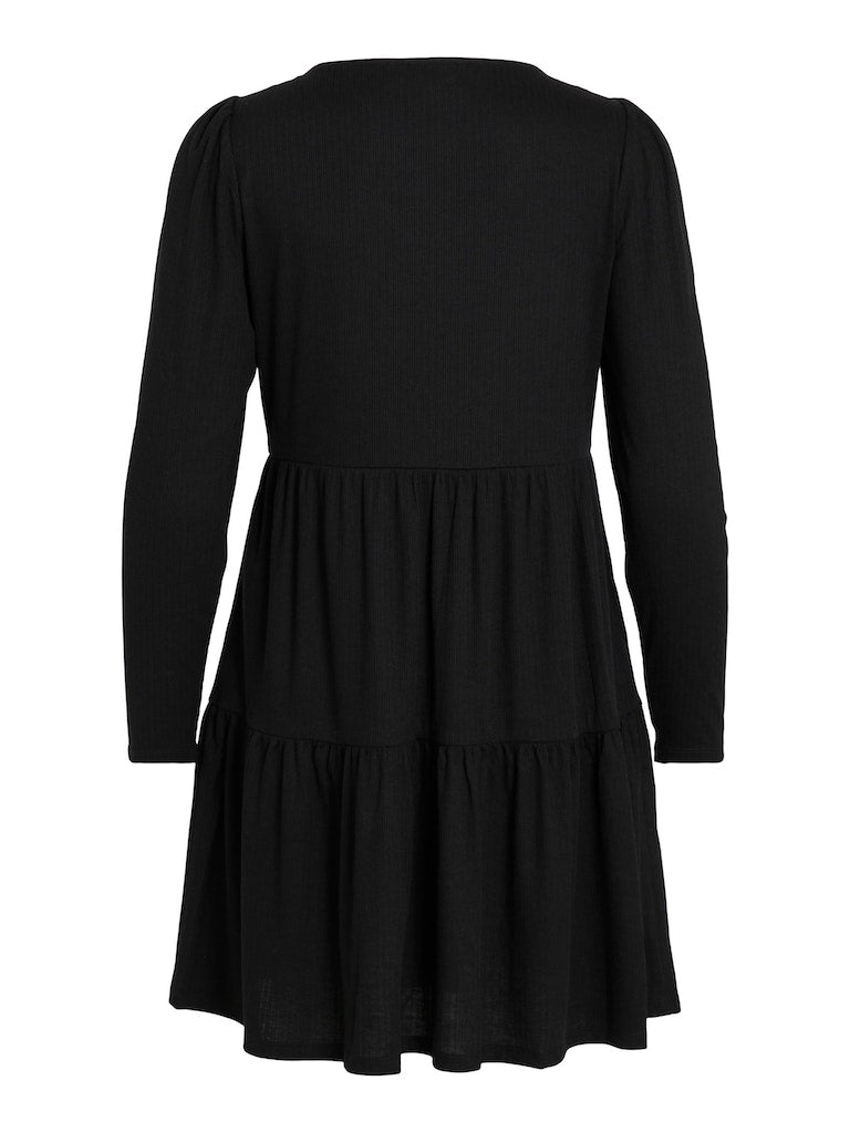Vila - Bania Long Sleeve V-Neck Dress - 14080500