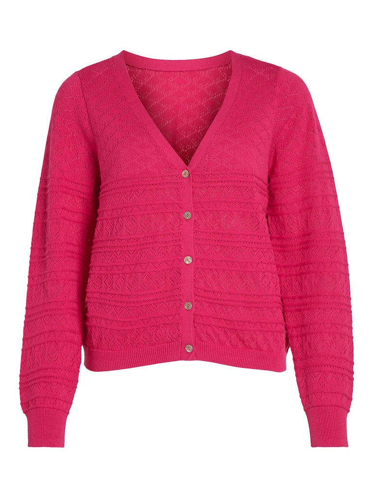 Vila - Augusta V-Neck Longsleeve Knit Cardigan - 14082045