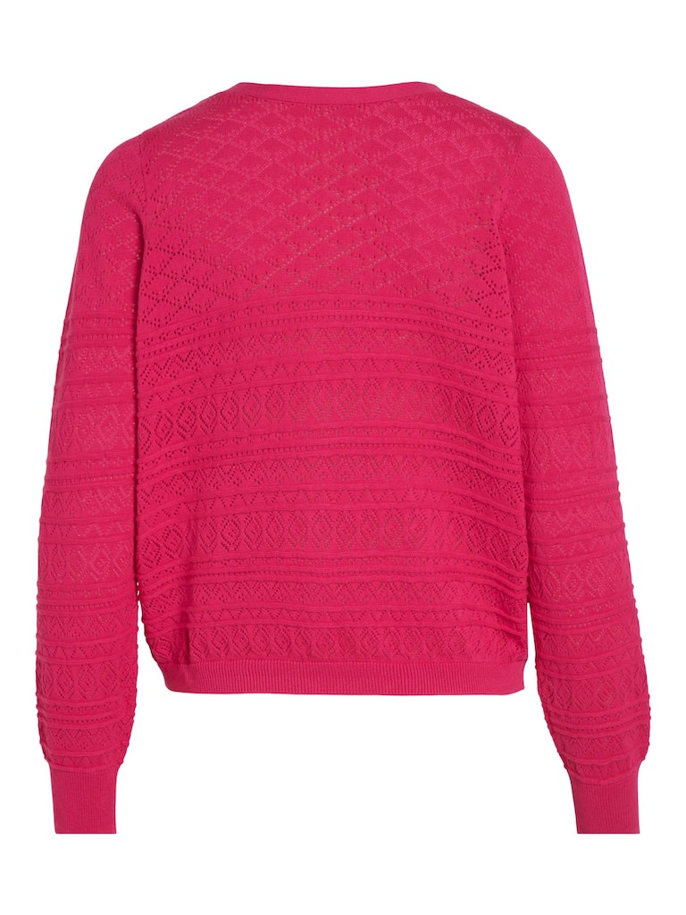 Vila - Augusta V-Neck Longsleeve Knit Cardigan - 14082045
