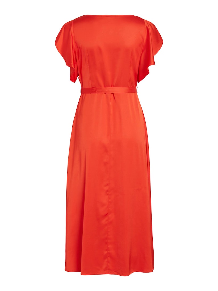 Vila - Carolina Short-Sleeved Wrap Midi Dress - 14083043