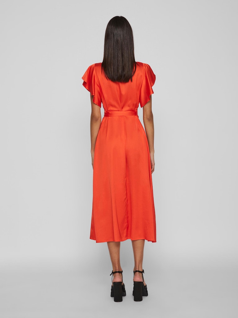 Vila - Carolina Short-Sleeved Wrap Midi Dress - 14083043
