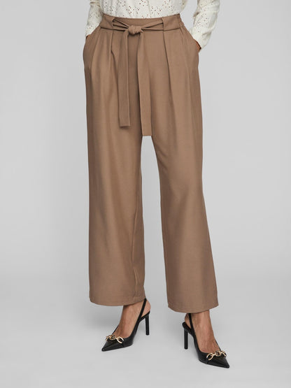 Vila - Scarly High Waist Trousers - 14082647