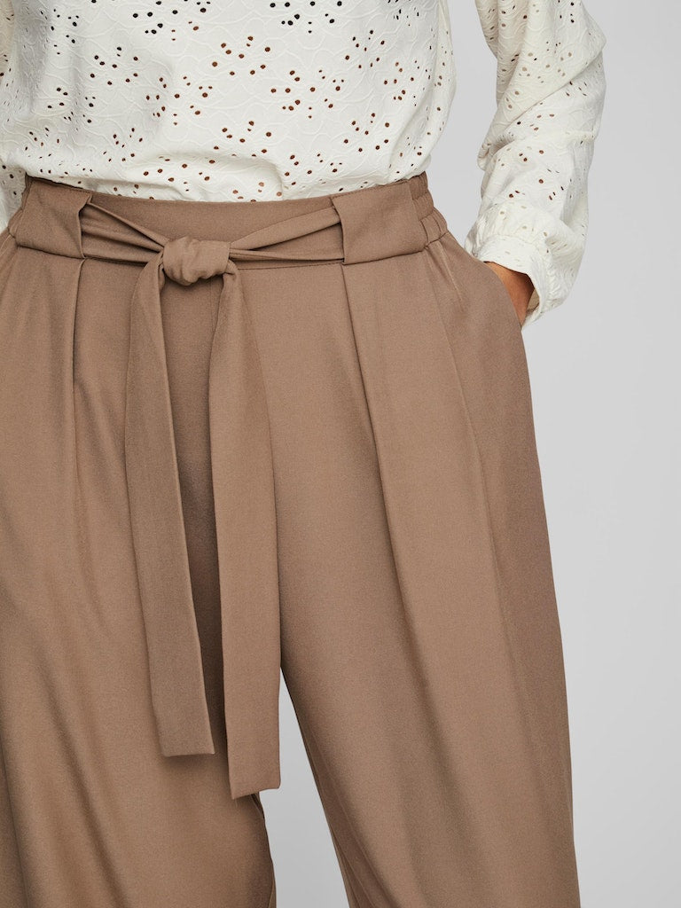 Vila - Scarly High Waist Trousers - 14082647