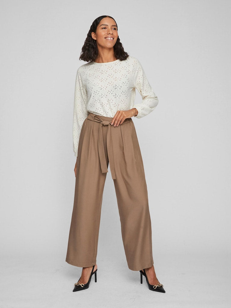 Vila - Scarly High Waist Trousers - 14082647