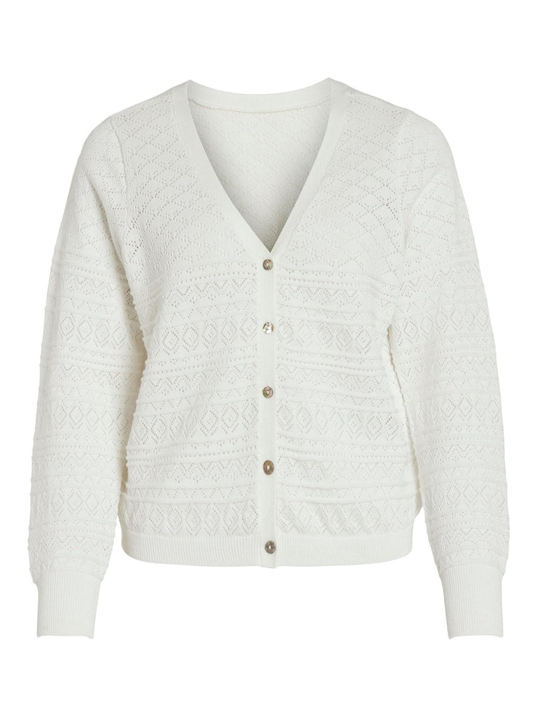Vila - Augusta V-Neck Longsleeve Knit Cardigan - 14082045